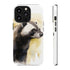 Badger on a Yellow Background - Impact Resistant Phone Case iPhone 13 Pro Glossy